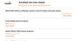 Desktop Screenshot of euroheat.co.uk