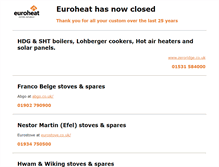 Tablet Screenshot of euroheat.co.uk